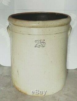 Vintage 25 Gallon Stoneware Crock Pickling Sauerkraut Pickle Beets