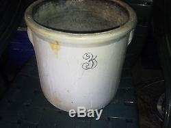 Vintage 4 PIECE Crock Stoneware SET RARE! LOOK! 30,25,15,3 Gallon Set
