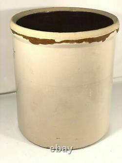 Vintage 5 Five Gallon Stoneware Crock Crown Ransbottom Pottery Jug Made In USA