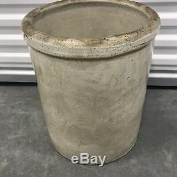 Vintage 8 Gallon Western Stoneware Crock VERY LARGE 16.5 Tall