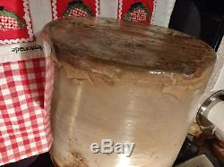 Vintage Antique Brown Whiskey Jug Stoneware Crock Primitive Nashville Cooney