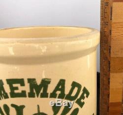 Vintage Homemade Pickles 1 cent Crock 1/2 Gallon Stoneware Seen on Friends