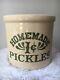 Vintage Pickles 1 Cent Crock 2 Gallon Stoneware As Seen On Friends Monica