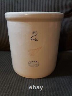 Vintage Red Wing Potteries Stoneware 2 Gallon Pickle Crock No Cracks or Chips