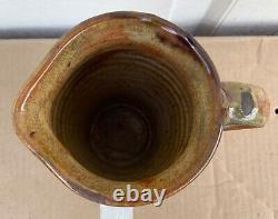 Vintage Strasburg VA Crock Pottery Cream Pitcher Attributed to Eberley or S Bell
