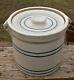 Western Stoneware, Monmouth Illinois, 3 Lb, Lidded, Banded Butter Crock