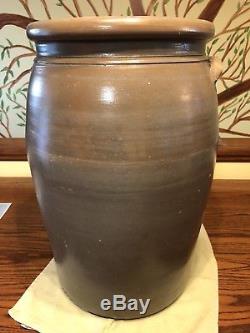 WEST VIRGINIA STONEWARE. Huge DONAGHHO 10 GALLON CROCK