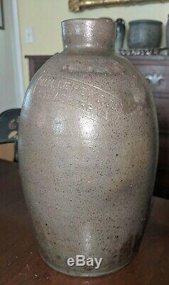 W. H. Lehew & Co Strasburg Virginia Stoneware Oyster Molasses Jar Shenandoah