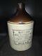 West End Boston Mass 1 Gal Stoneware Crock Whiskey Jug With Paper Label @r