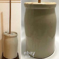 Western Pottery 5 Gallon Stoneware Butter Churn Crock c1905 Made in USA 41 tall