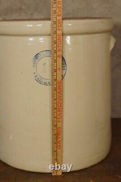 White Hall ILL 12 Gallon Crock A. D. Roukel & Son Props Extremely Rare Nice Crock