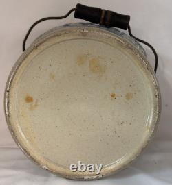 Whites Of Utica Early Stoneware Handled Crock With LID